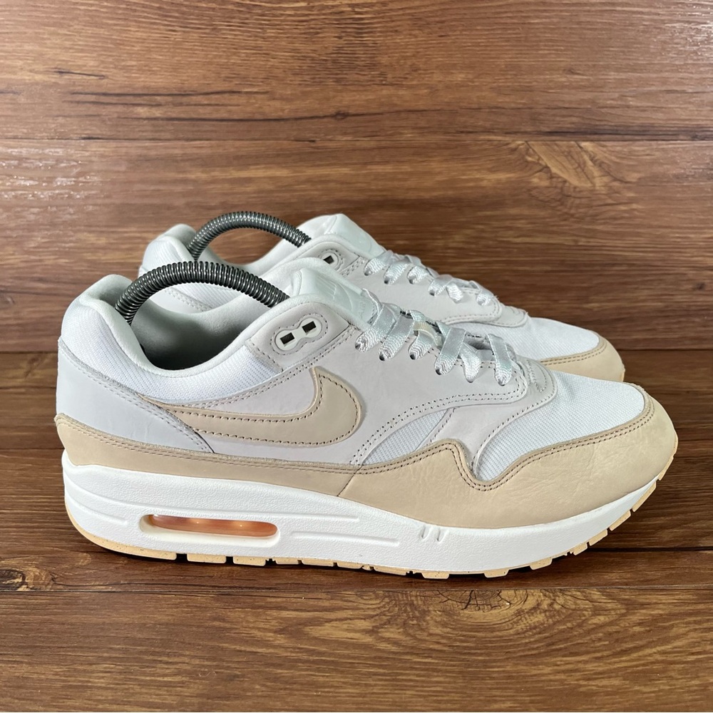 Nike Air Max 1 ‘Premium‎ Sanddrift’ Women’s Size 10.5 Leather Sneakers